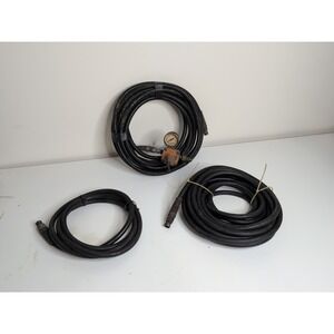 Lot Of 3 Vintage Gas Hoses Laboratories 4531 1395 + Rego 567c Valve Gauge